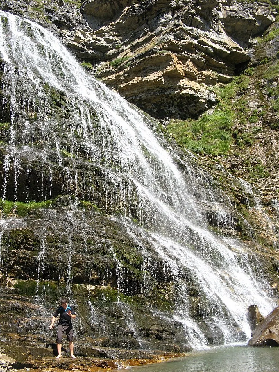 Cascada de la Cola de Caballo en el Valle de Ordesa.